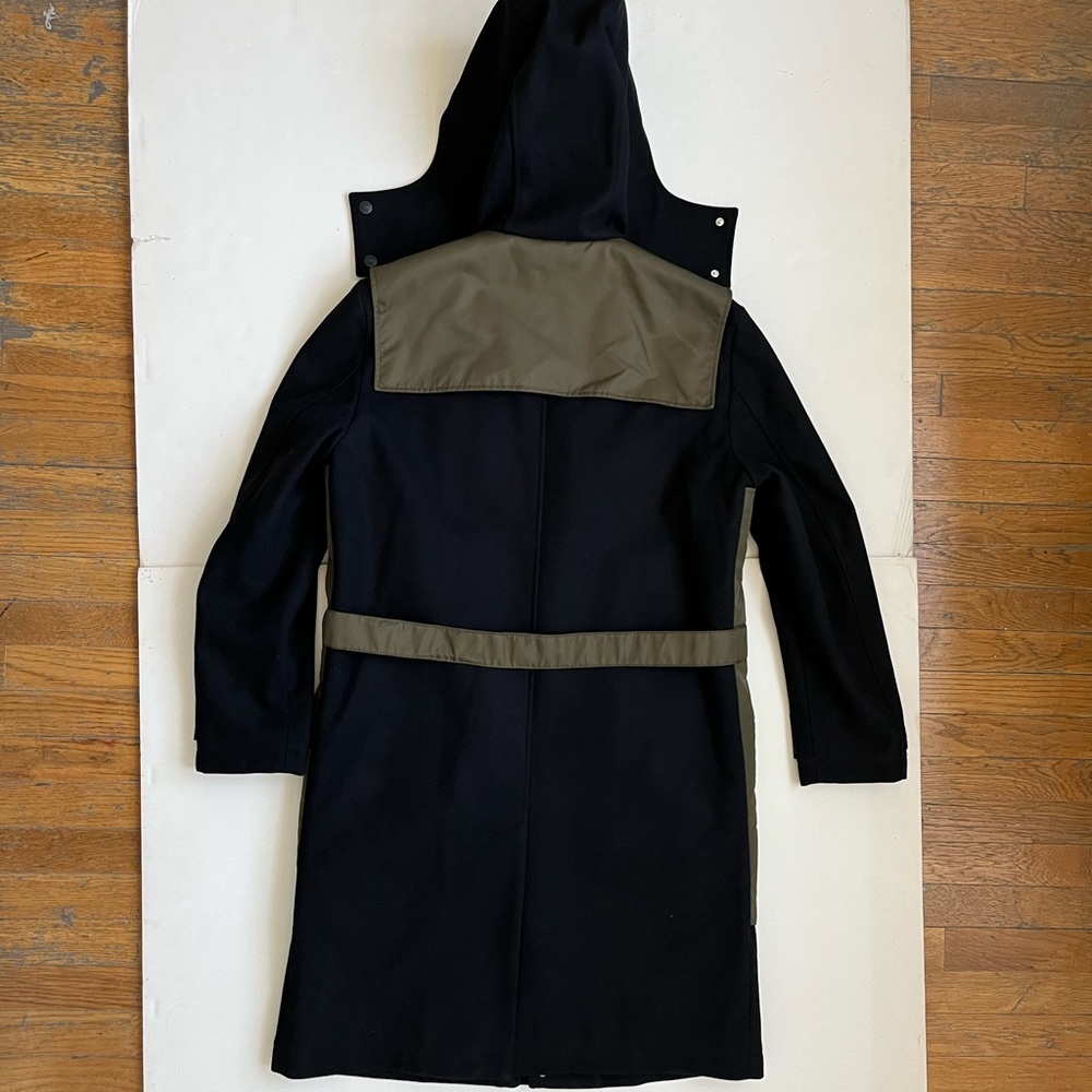 MCM Worldwide Mens Medium Wool Zip Hood Coat New - Picture 6 of 15
